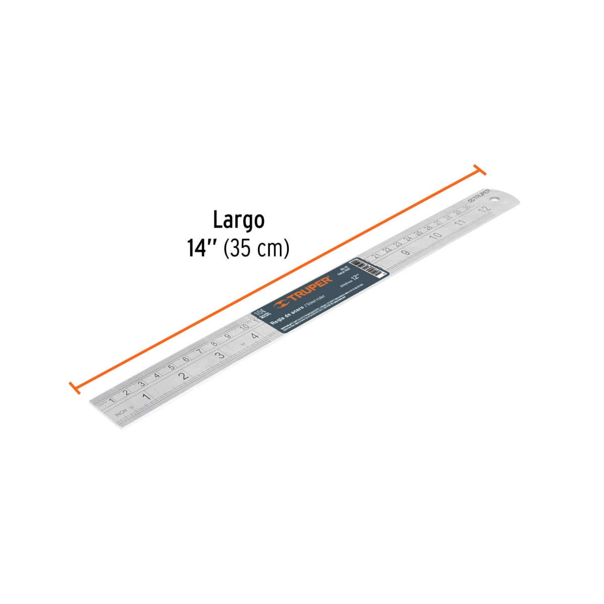 Regla 30 cm de acero inoxidable Truper3