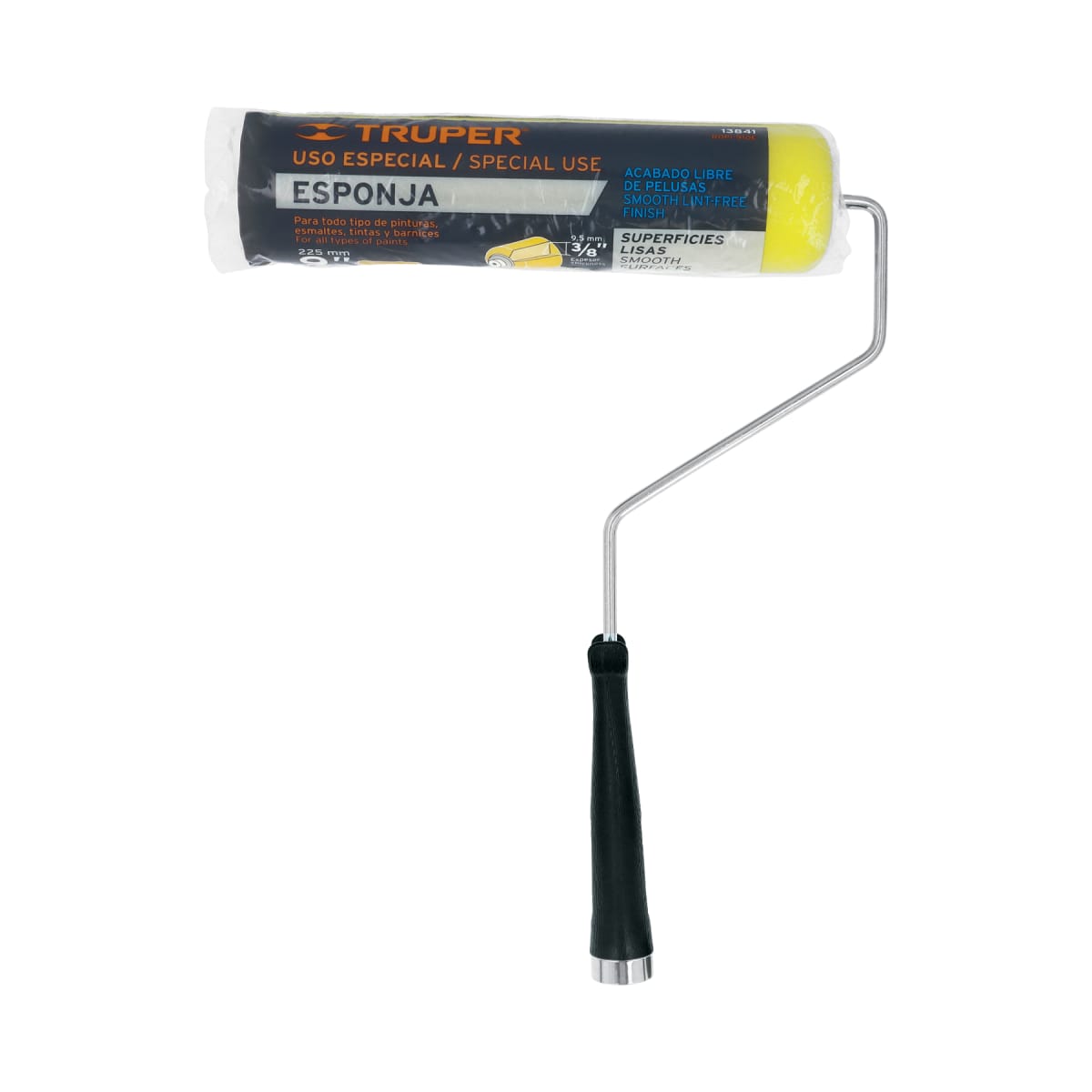 Rodillo para pintar 9'' x 3/8'' de esponja. superficies lisas. truper5