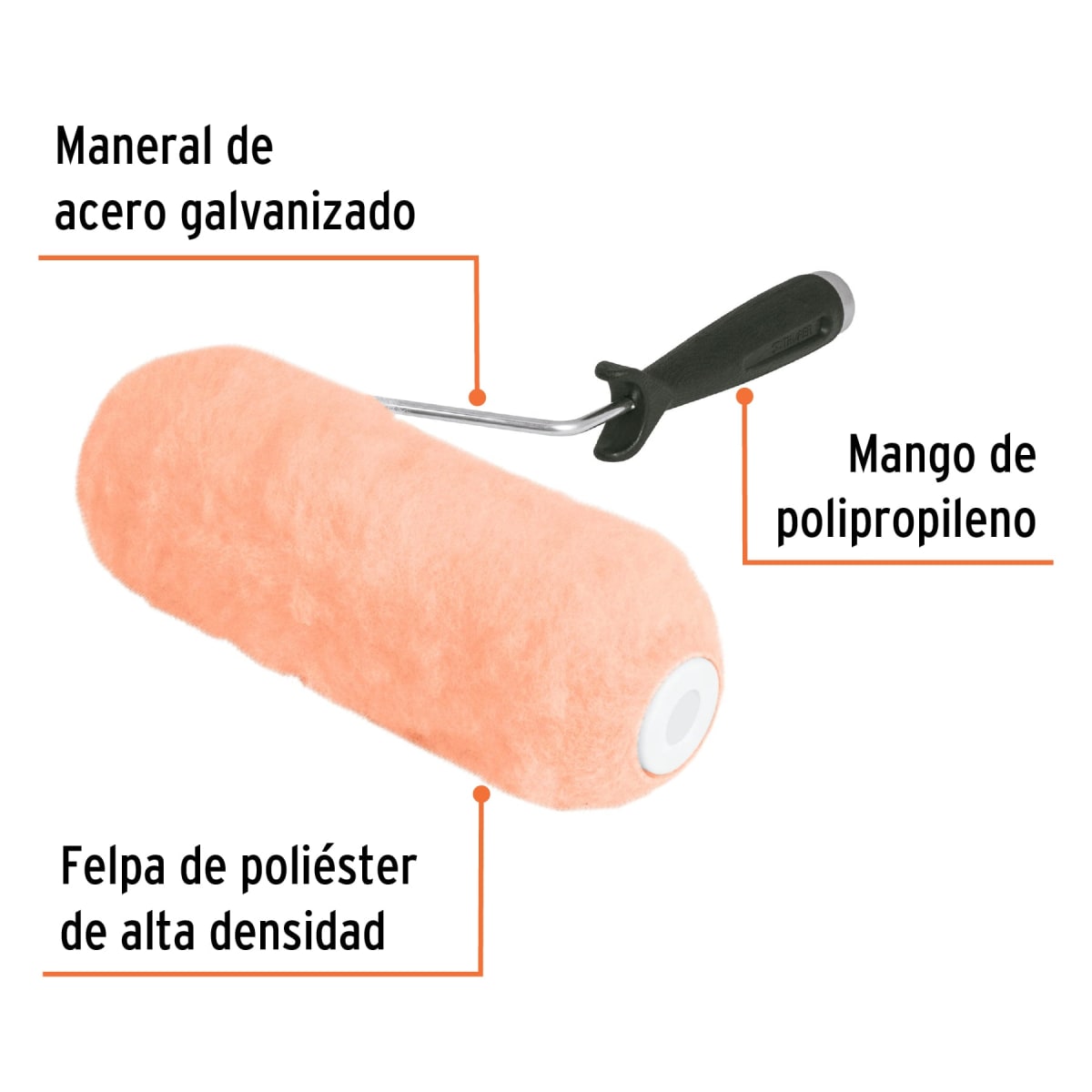 Rodillo para pintar 9´´ x 1´´ superficies muy rugosas, Truper2