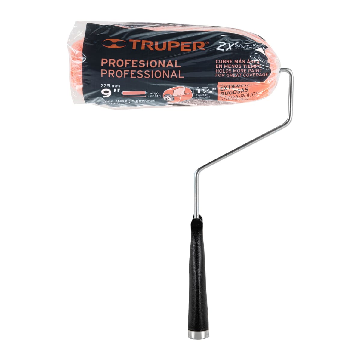 Rodillo para pintar 9´´ x 1-1/4´´ superficies extra rugosas Truper5