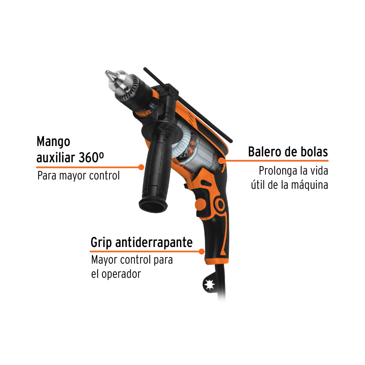 Combo Escalera Multiposición + Taladro 600w + Amoladora 850 Truper11