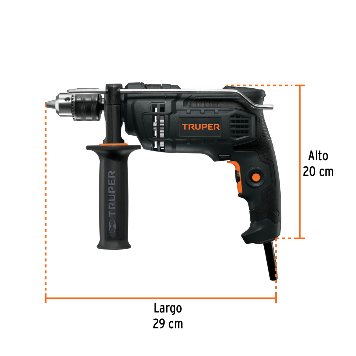 Combo Taladro Industrial 650W Truper + Set de Brocas Concreto Metal Y Madera4