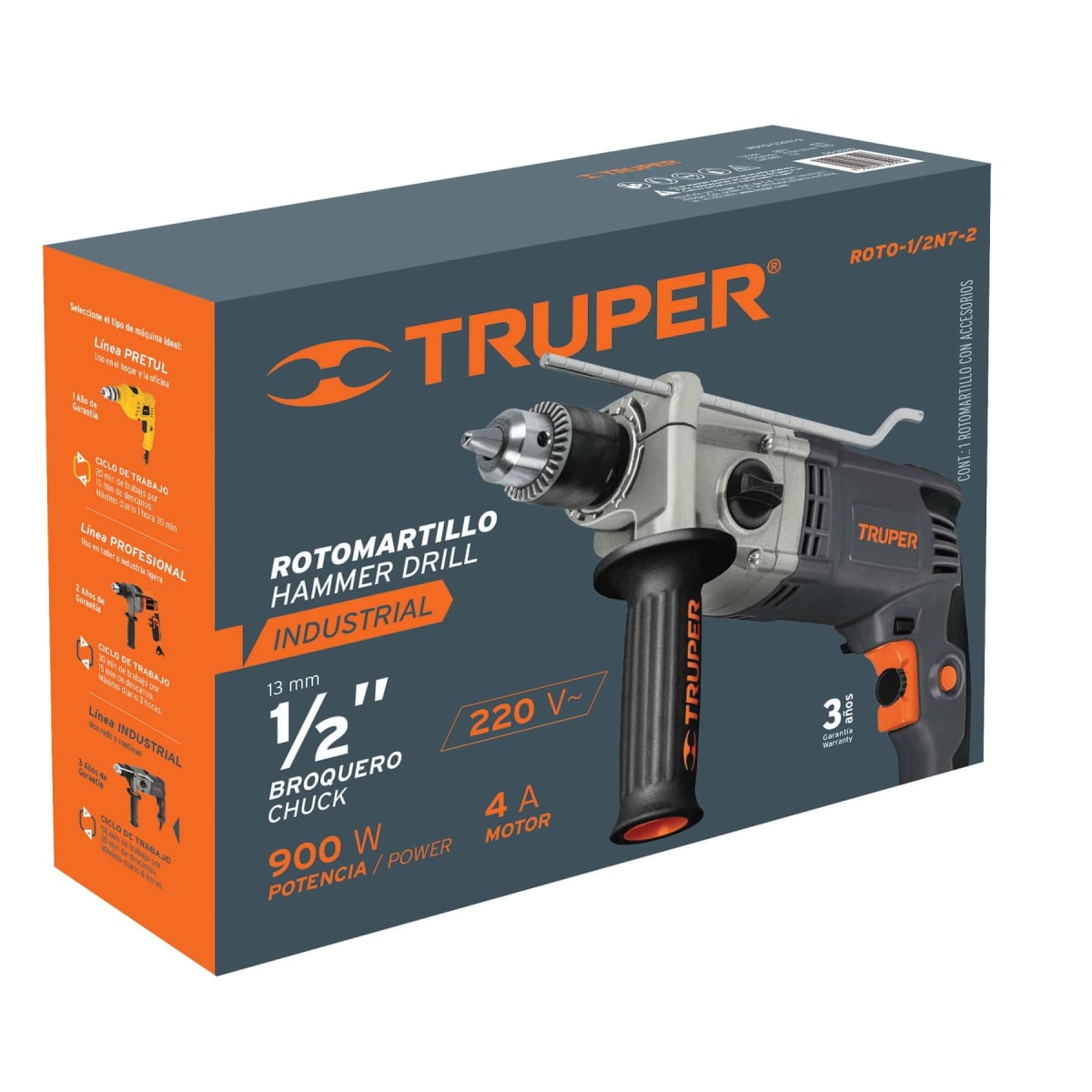 Taladro percutor industrial 1/2