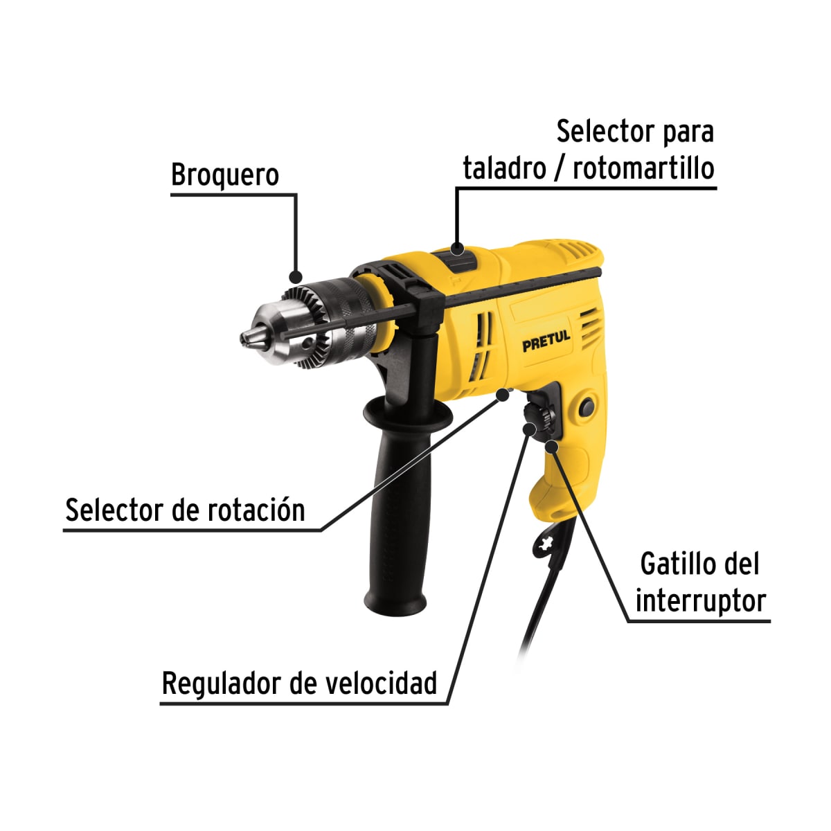 Taladro Percutor 1/2