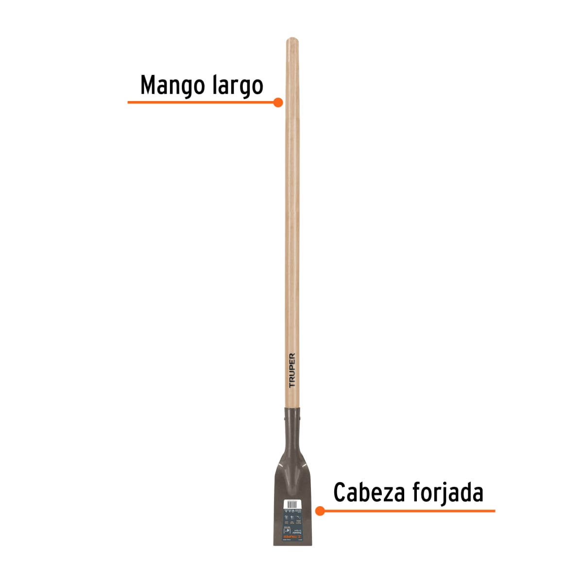 Rompedor de piso 4´´ con mango largo de 54´´, Truper2