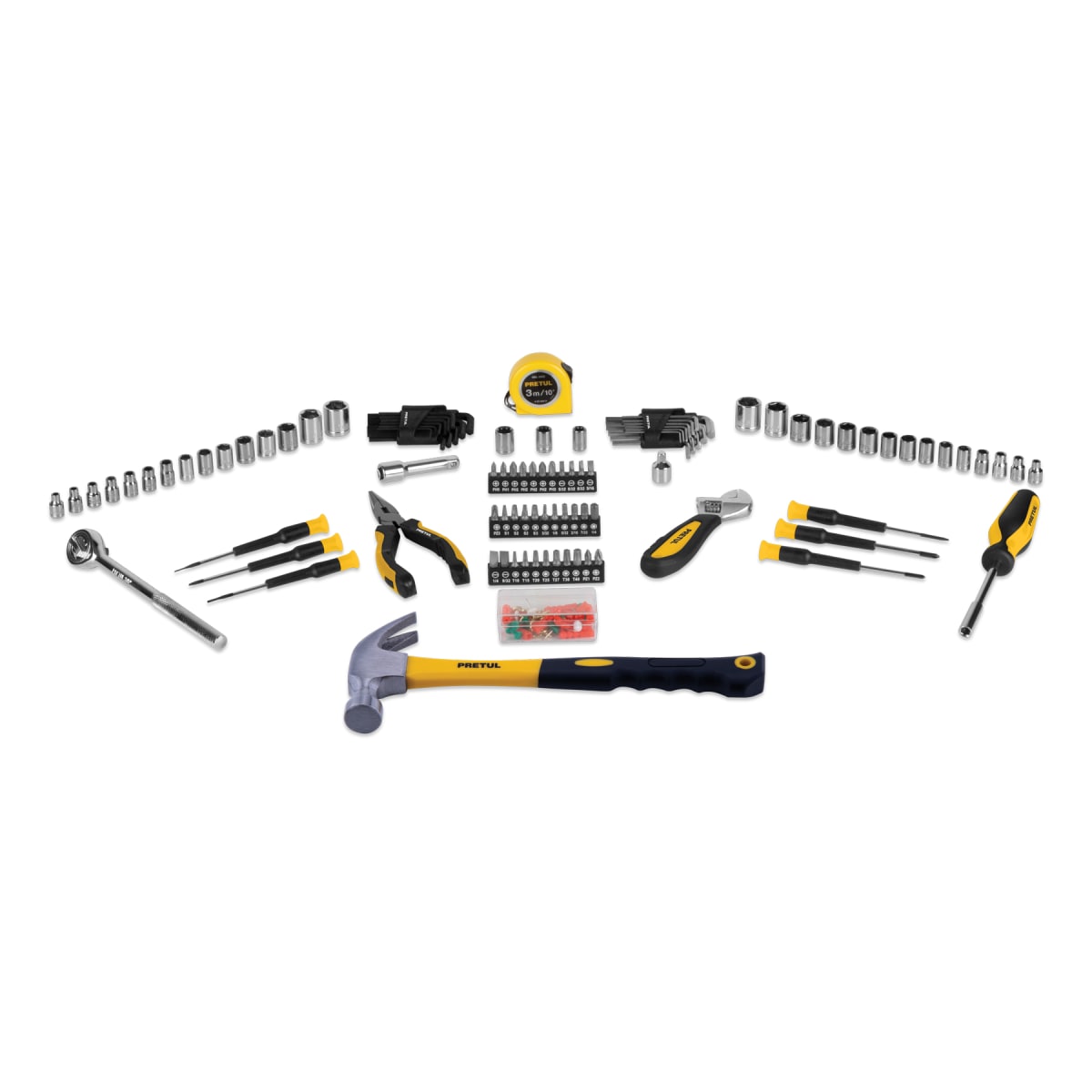 Juego de 104 herramientas mixtas Pretul3