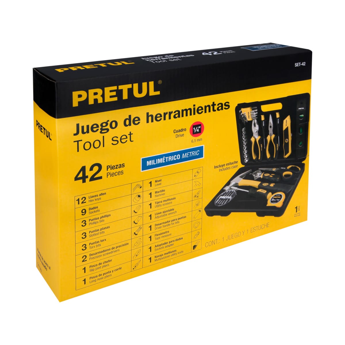 Combo set de 2 herramientas Pretul + Cinturón portaherramientas Truper10