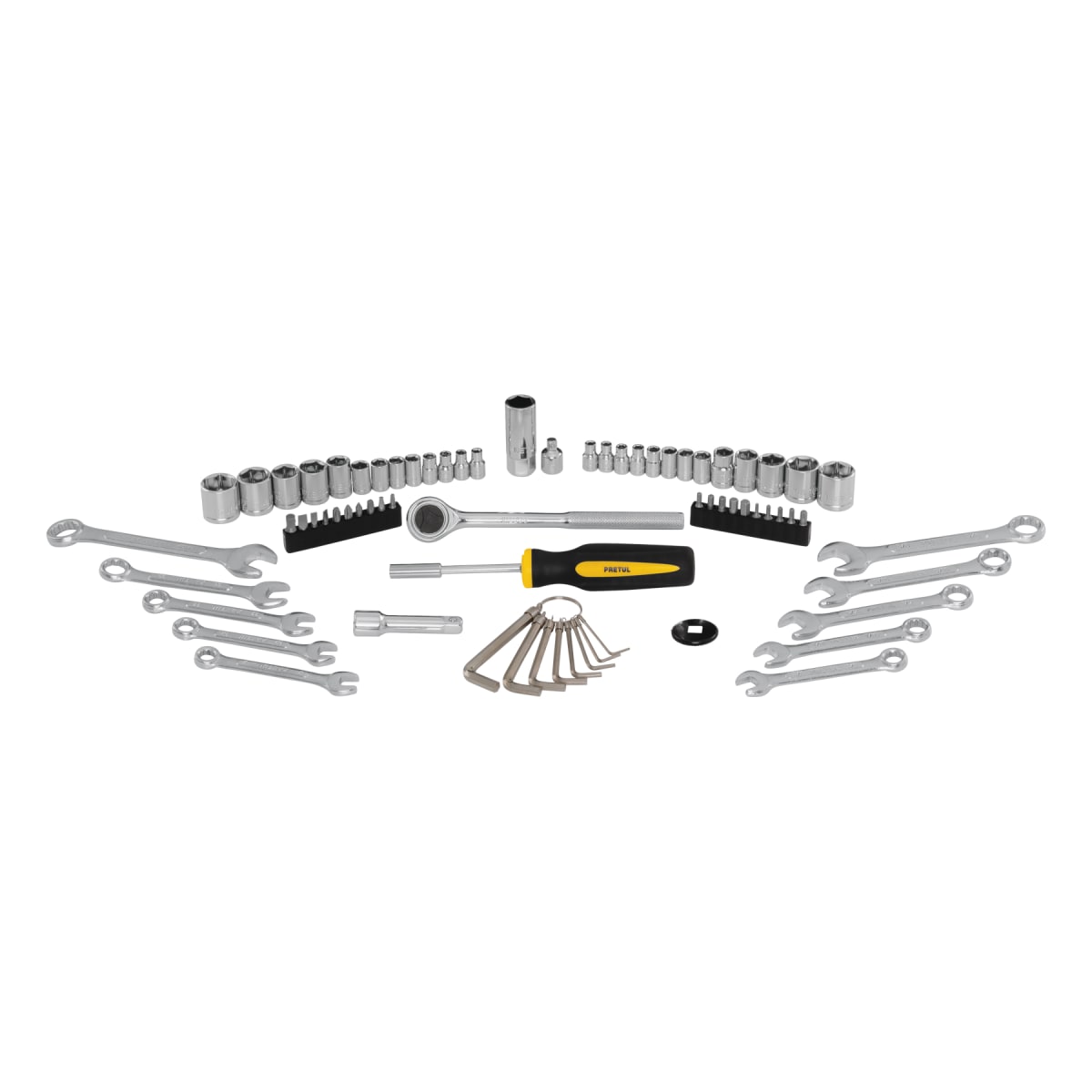 Juego de 70 herramientas mixtas Pretul3