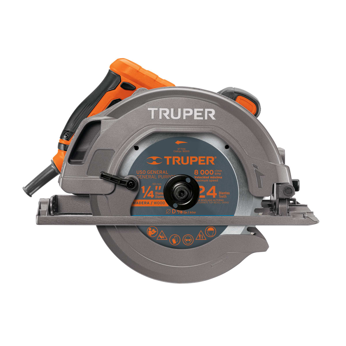 Combo sierra circular 1500w + caladora 750w  + lijadora orbital 5