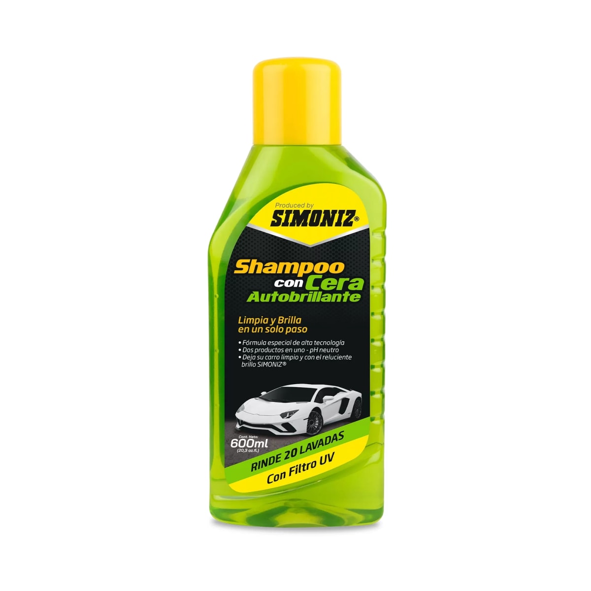 Shampoo con Cera 600ml Simoniz1