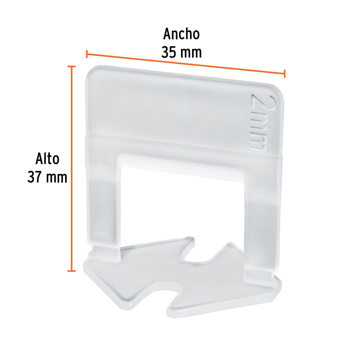 Anclas rectas para nivelacion de mayolica 100 unidades truper2