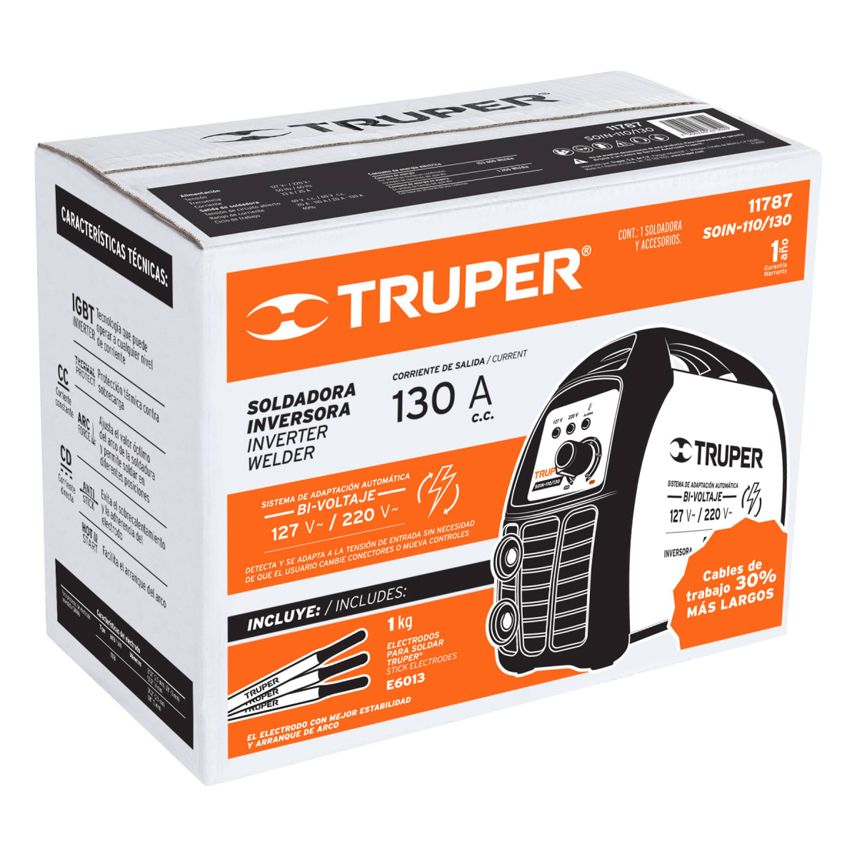 Soldadora inversora 130 A Truper7