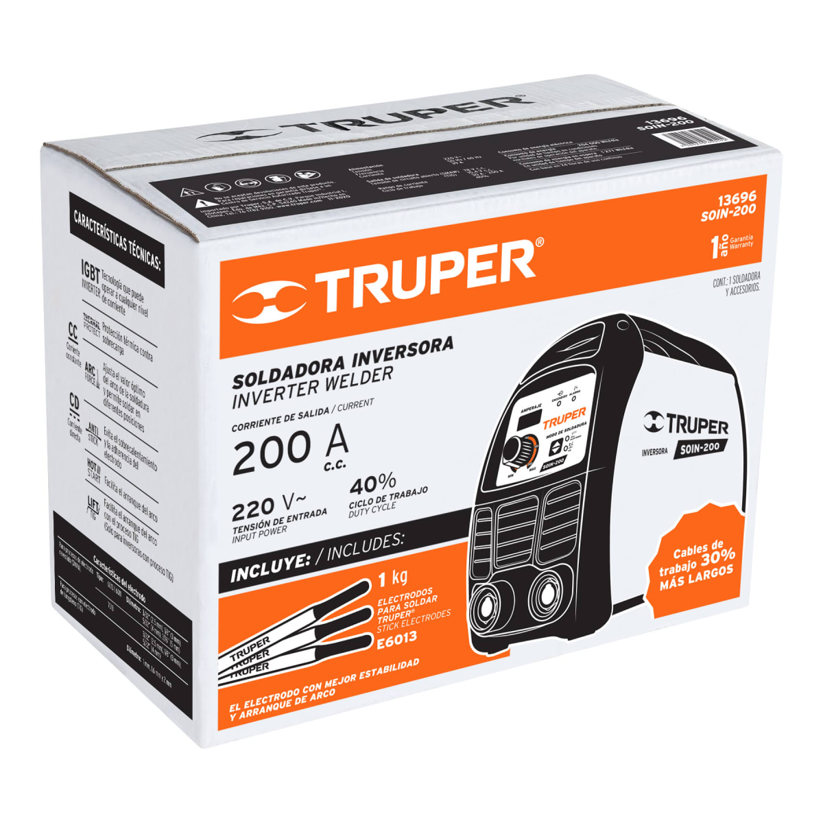 Soldadora inversora 200 A Truper4