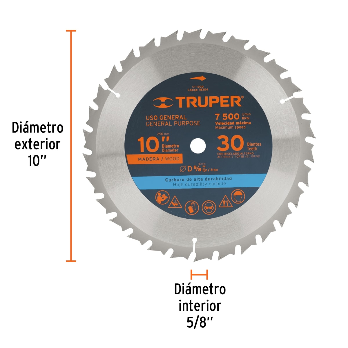 Disco para sierra ingleteadora 10
