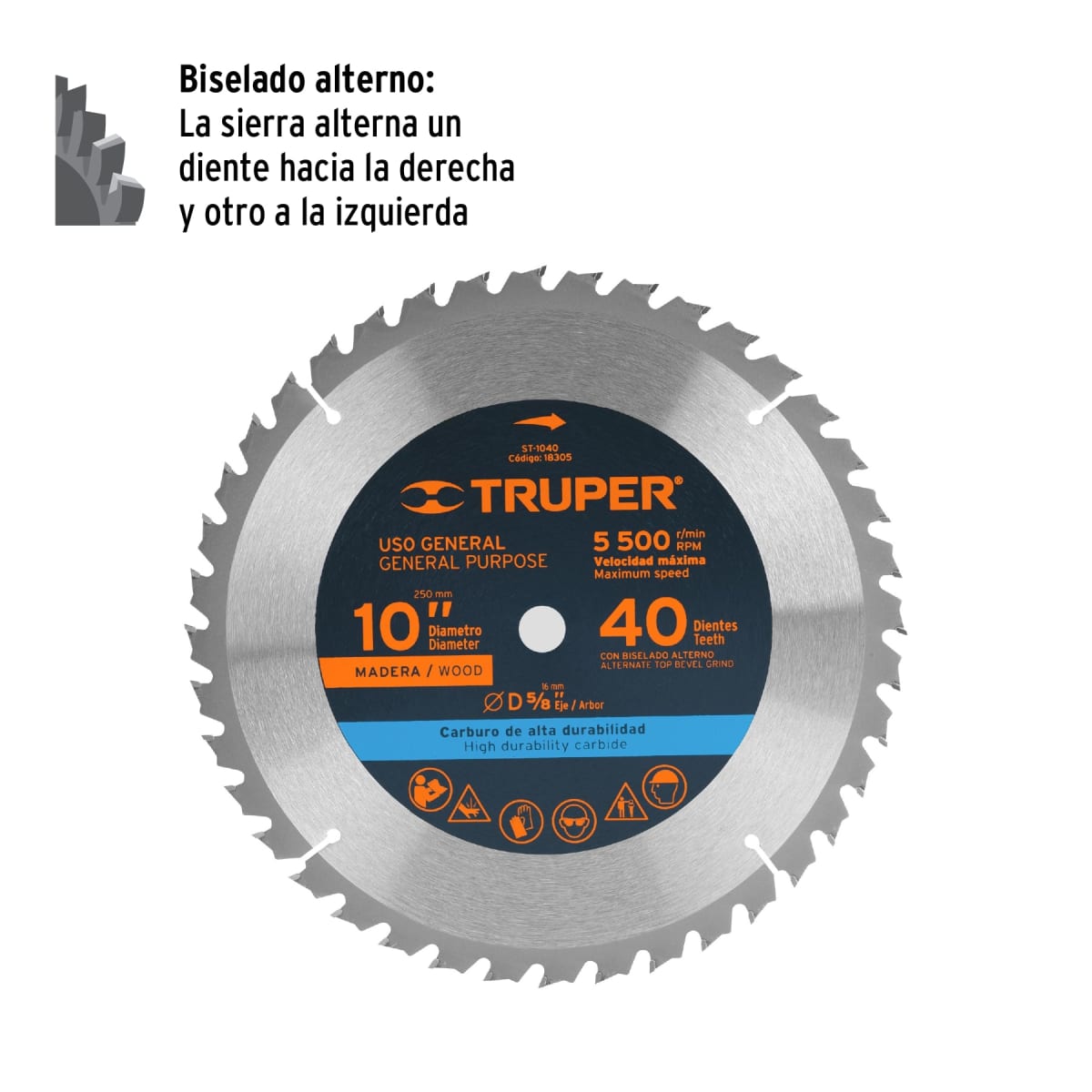 Disco para sierra ingleteadora 10