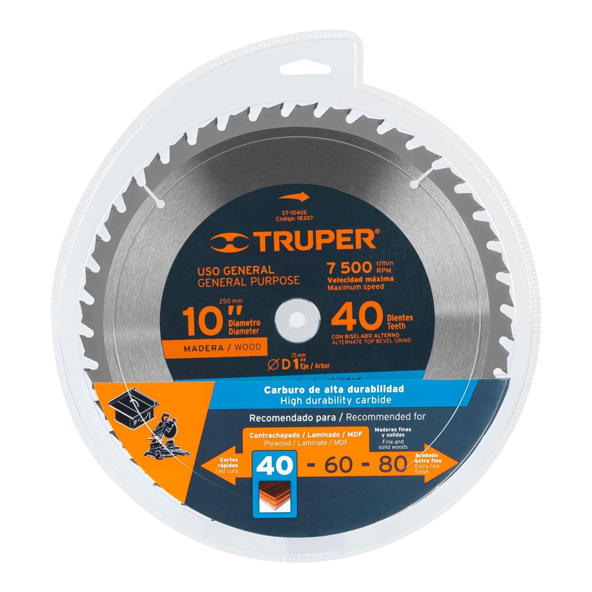 Disco para sierra ingleteadora 10