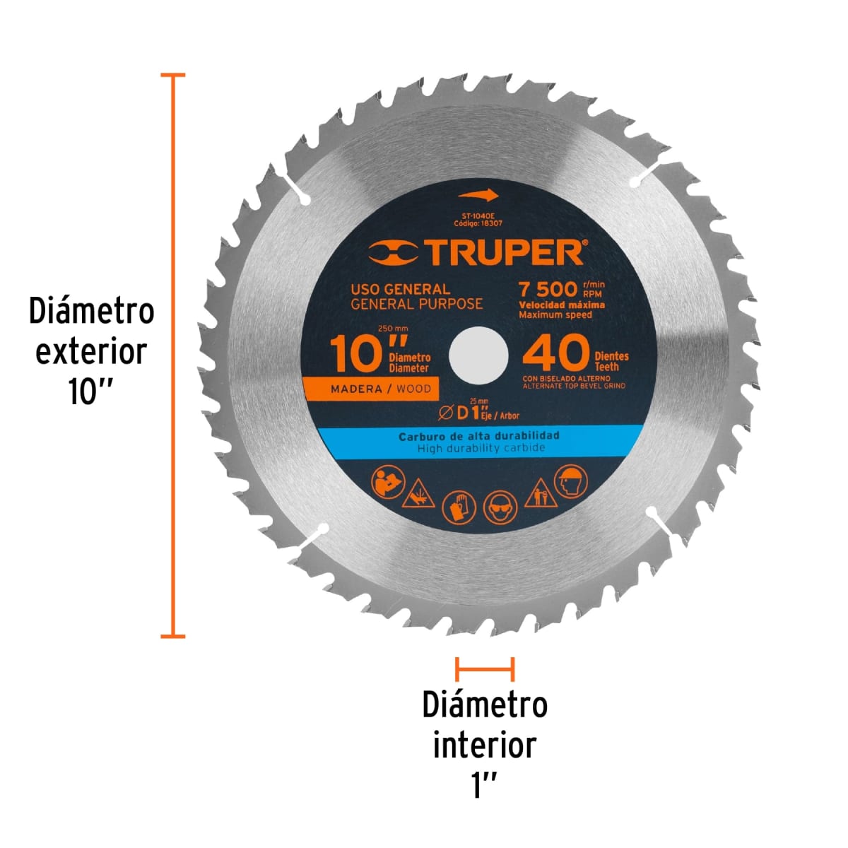 Disco para sierra ingleteadora 10