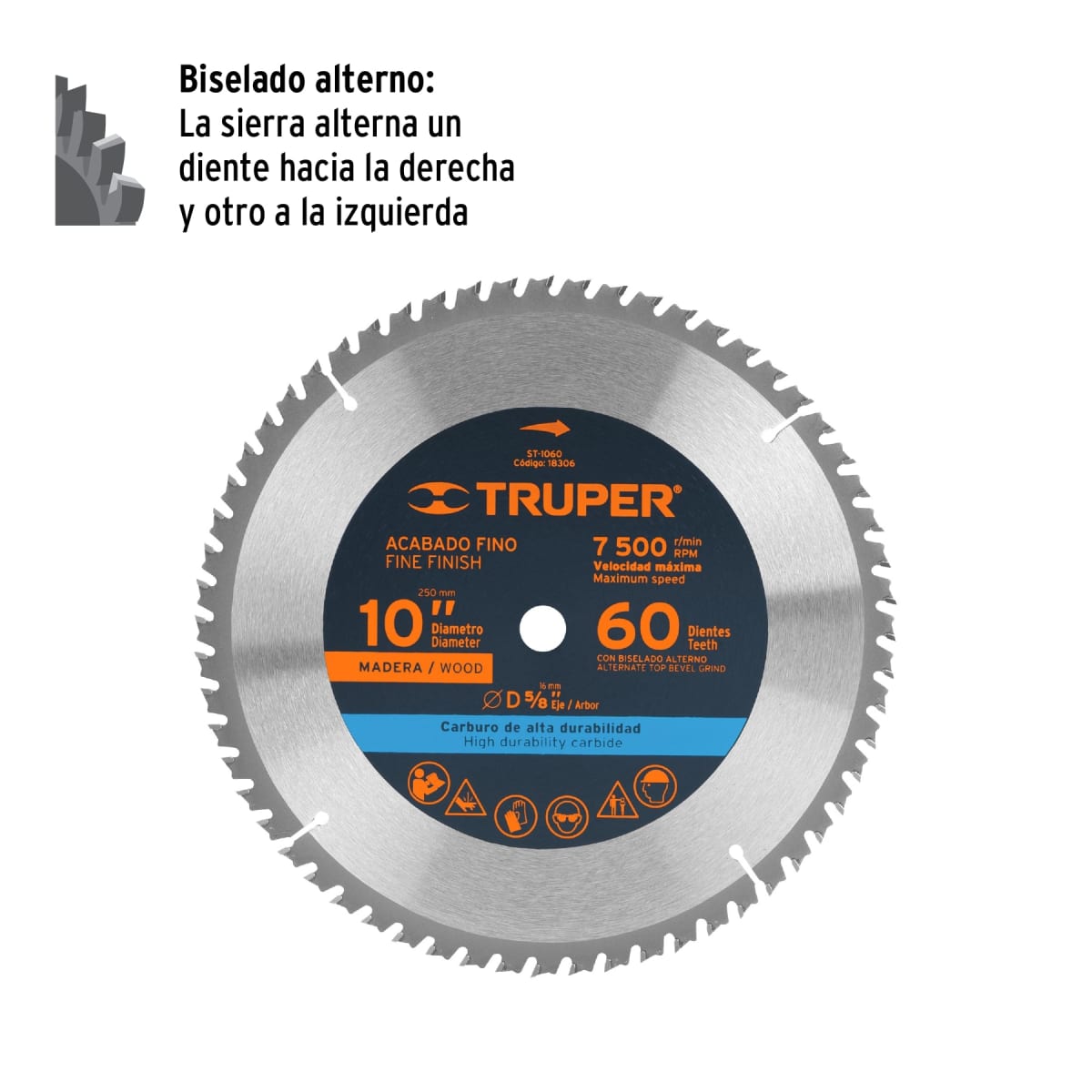 Disco para sierra ingleteadora 10