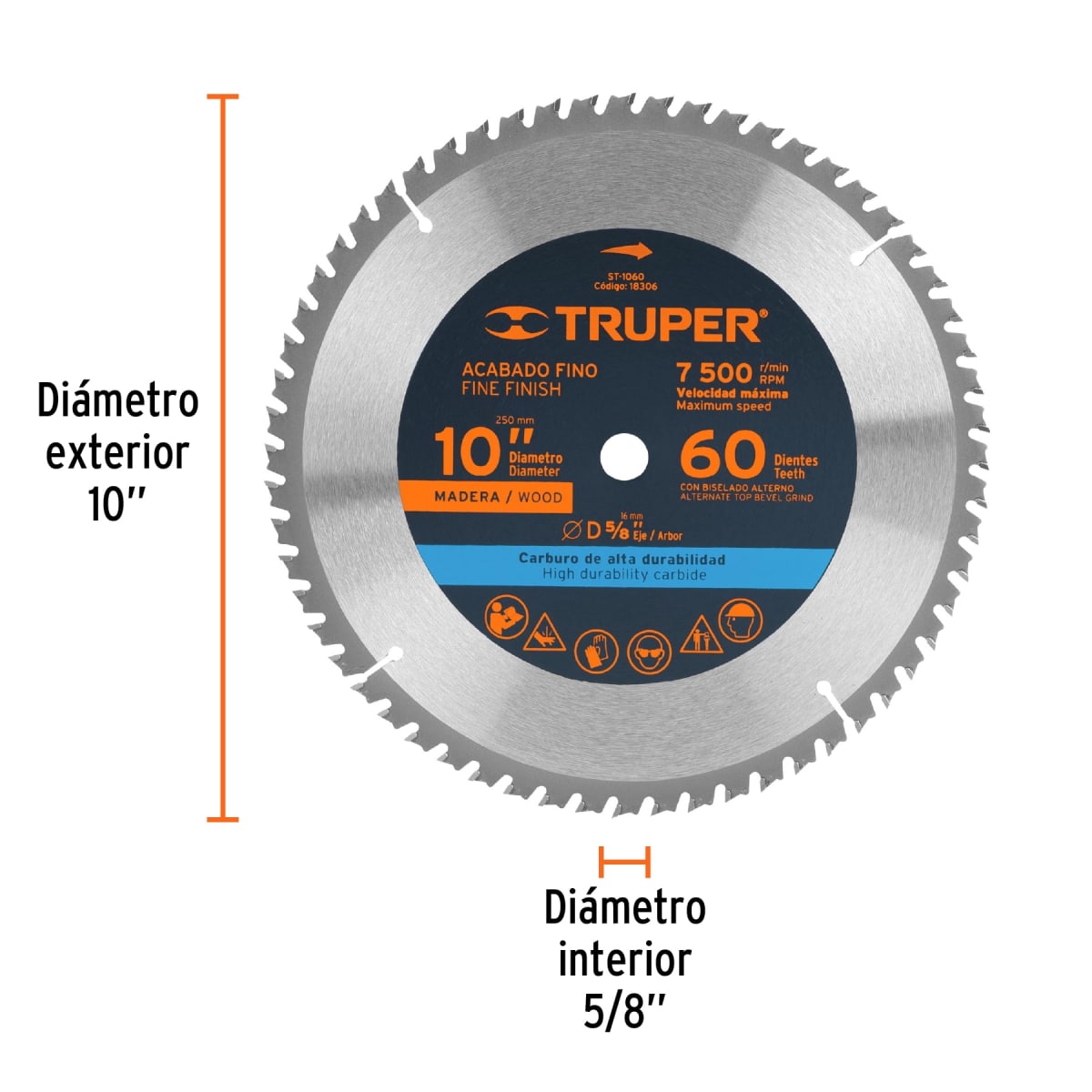 Disco para sierra ingleteadora 10
