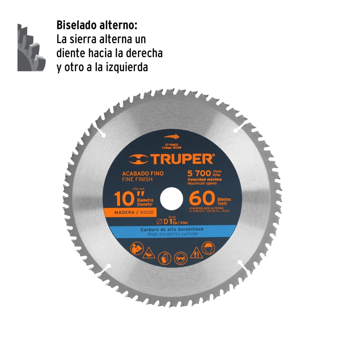 Disco para sierra ingleteadora 10