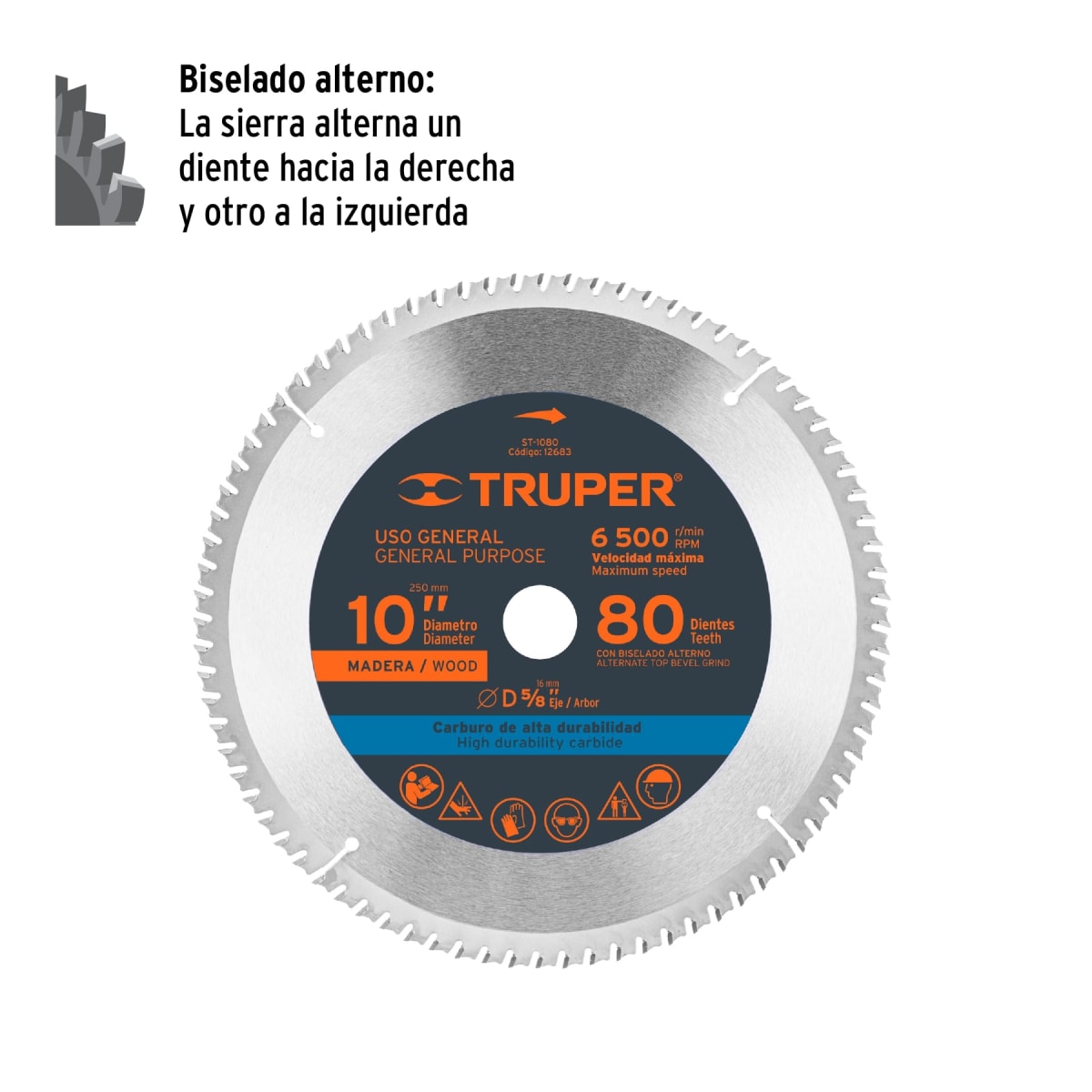 Disco para sierra ingleteadora 10