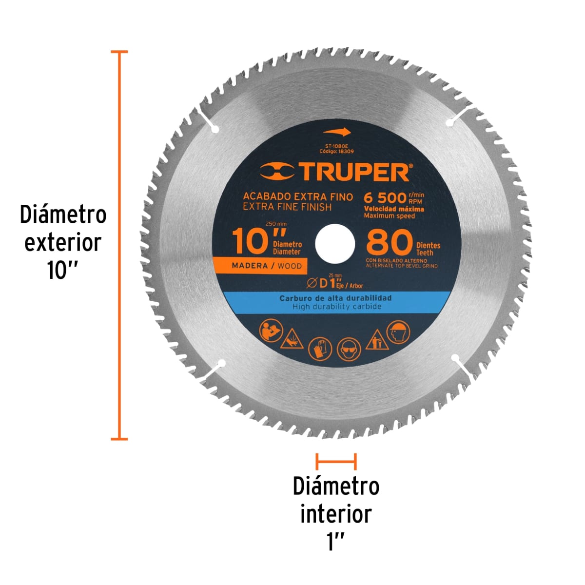 Disco para sierra ingleteadora 10