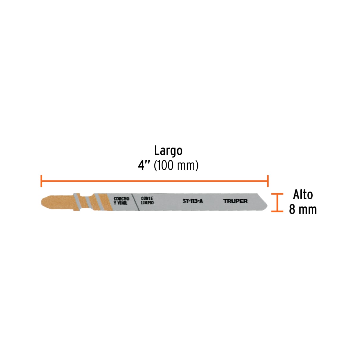 Blíster 5 seguetas t, cuchilla hcs, para material suave Truper2