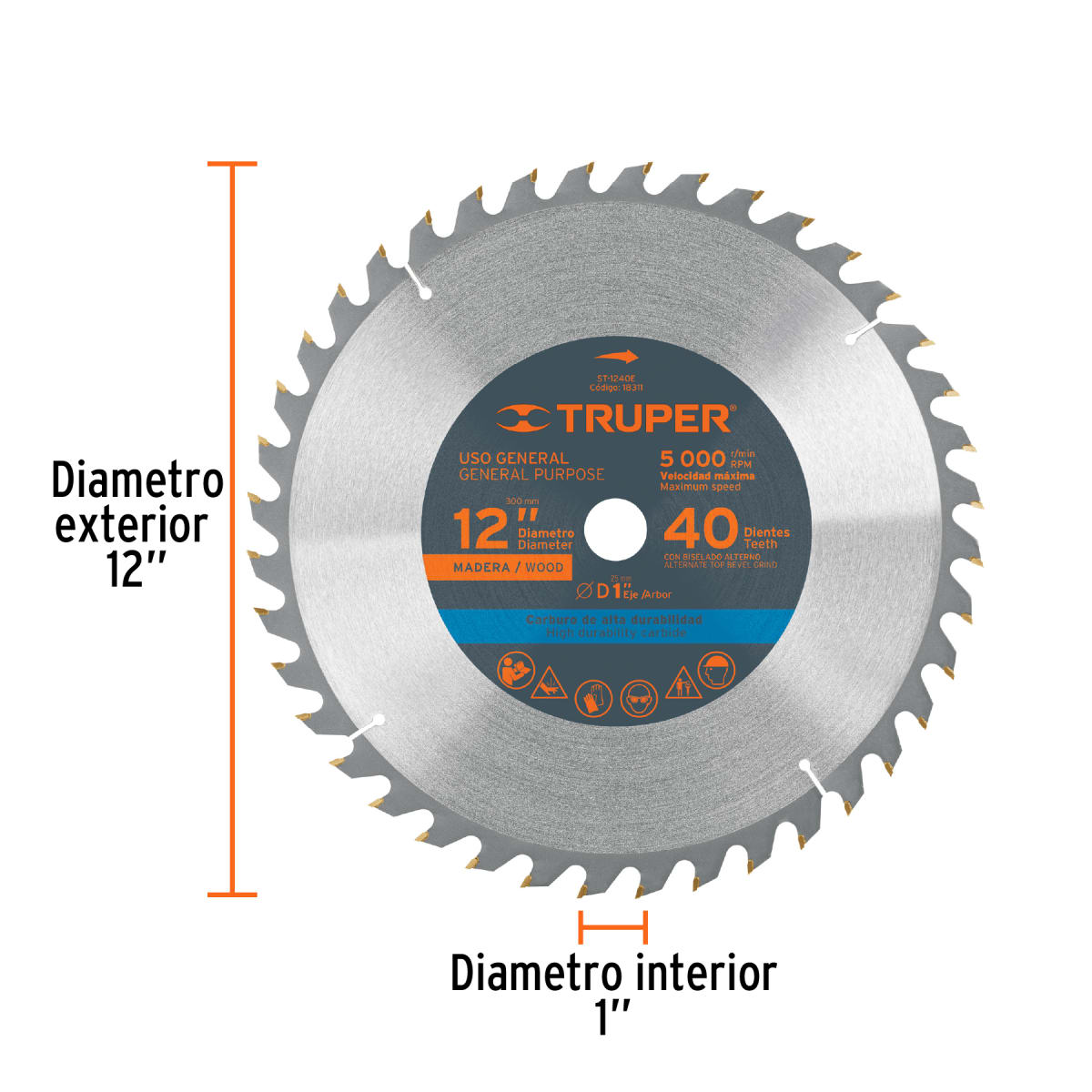 Disco para sierra ingleteadora 12