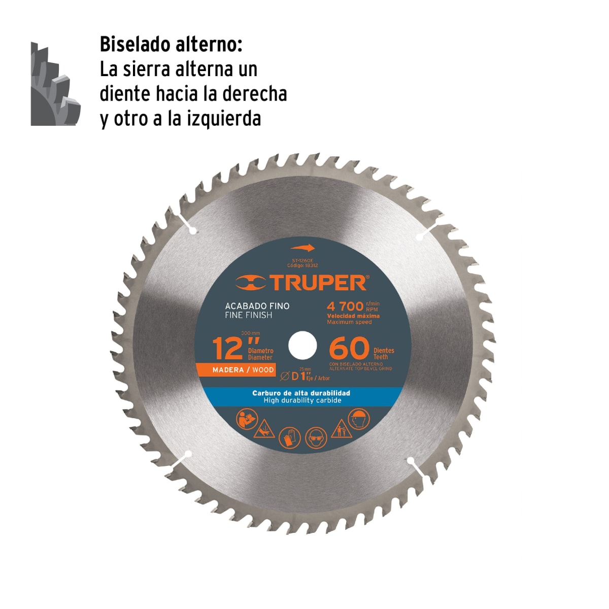Disco para sierra ingleteadora 12