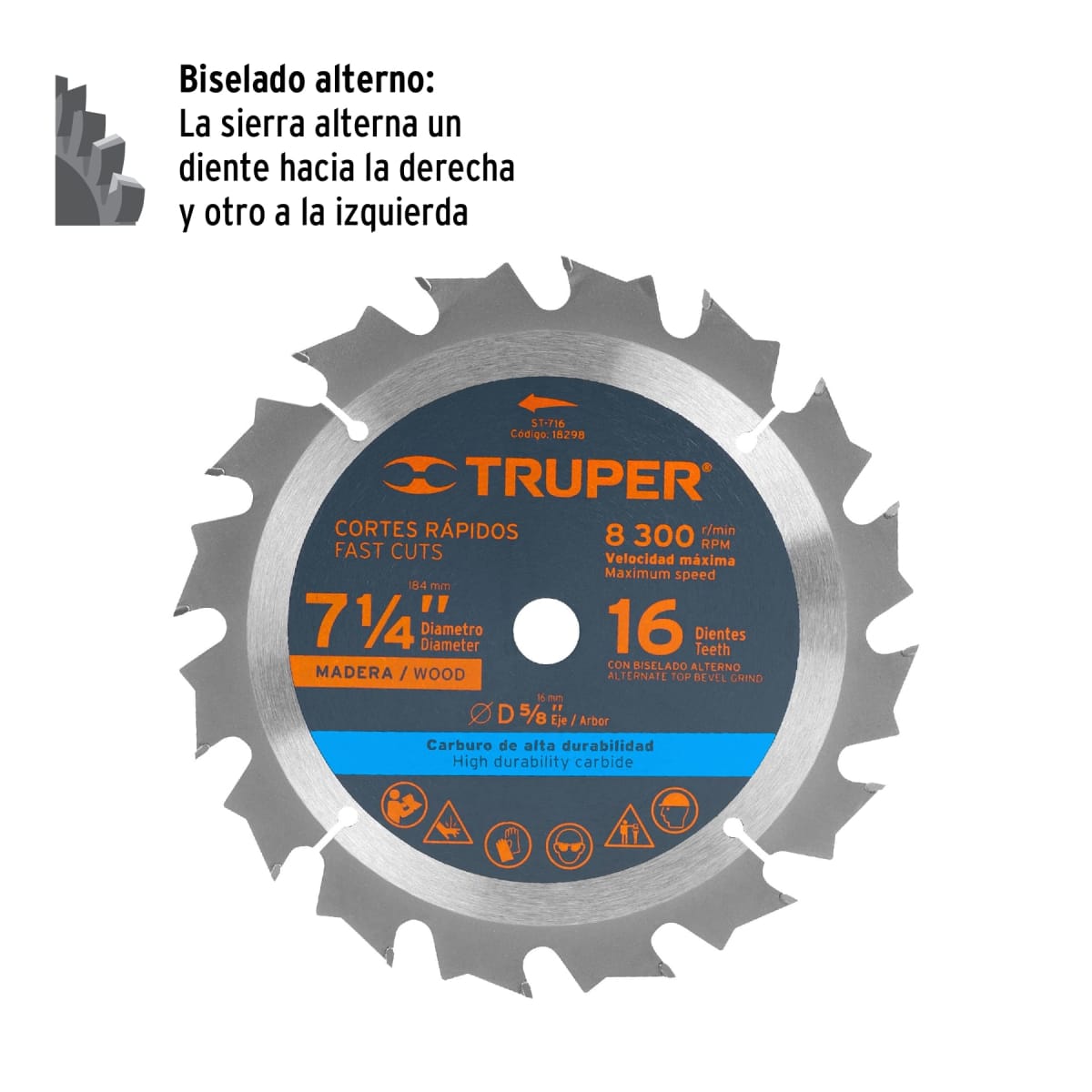 Disco para sierra circular 7 ¼