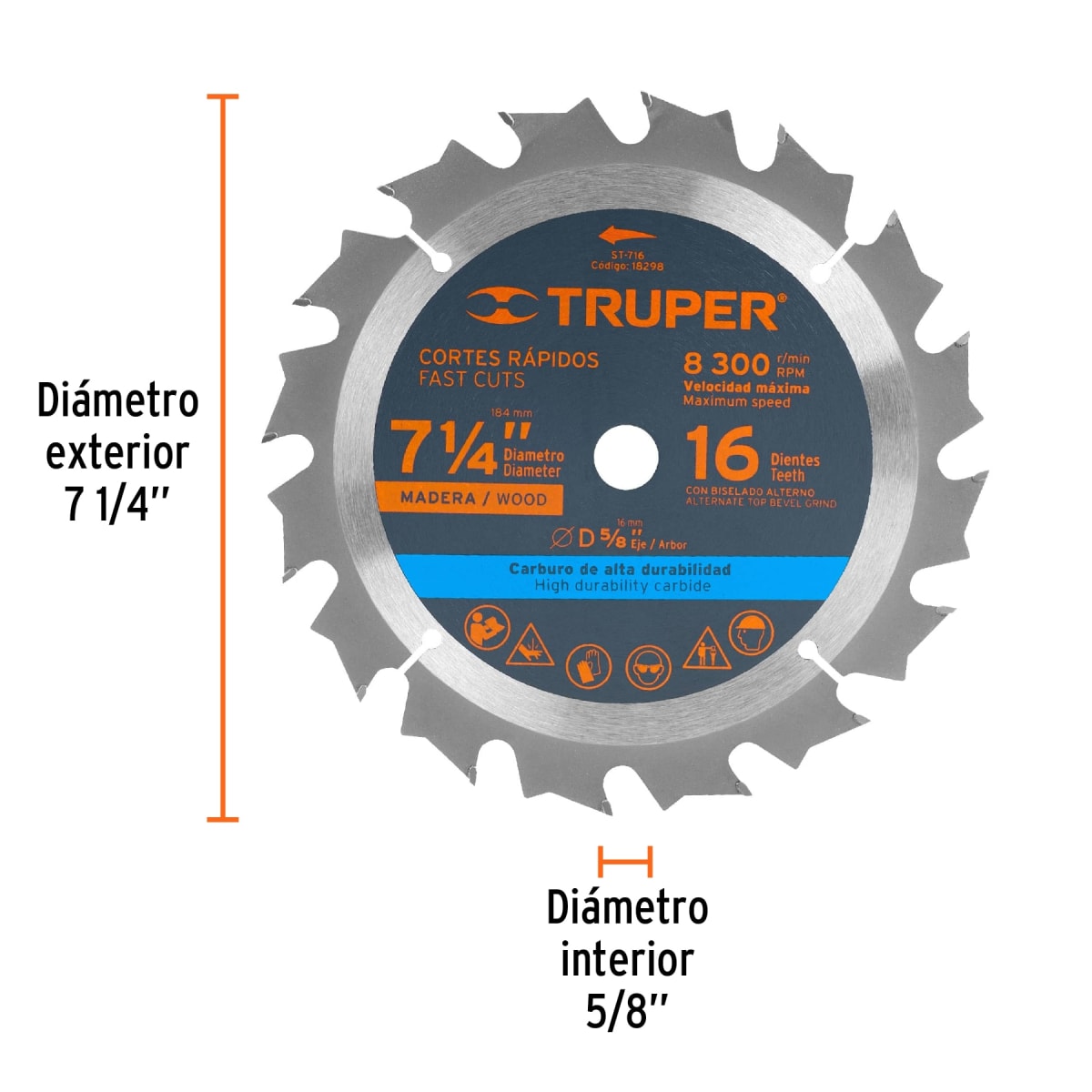 Disco para sierra circular 7 ¼