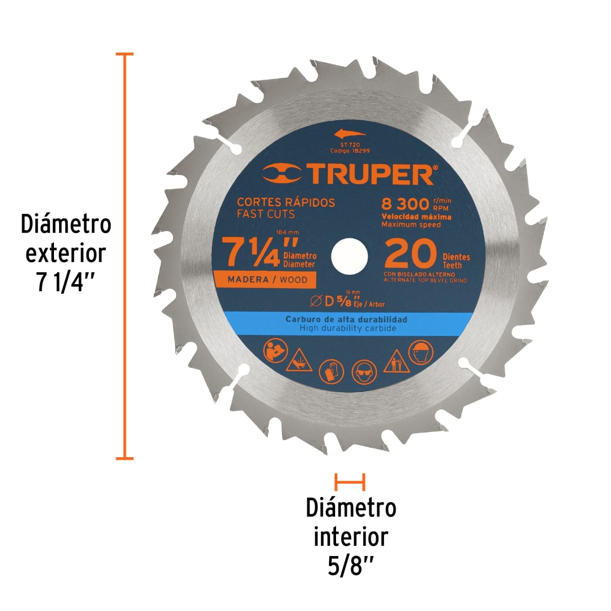 Disco para sierra circular 7 ¼