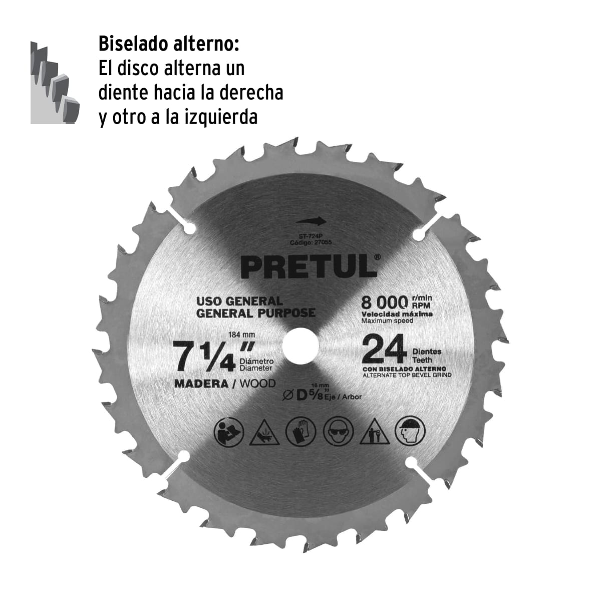 Disco para sierra circular 7 ¼
