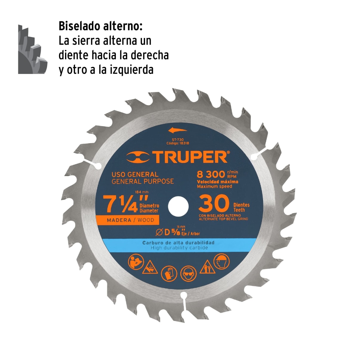 Disco para sierra circular 7 ¼