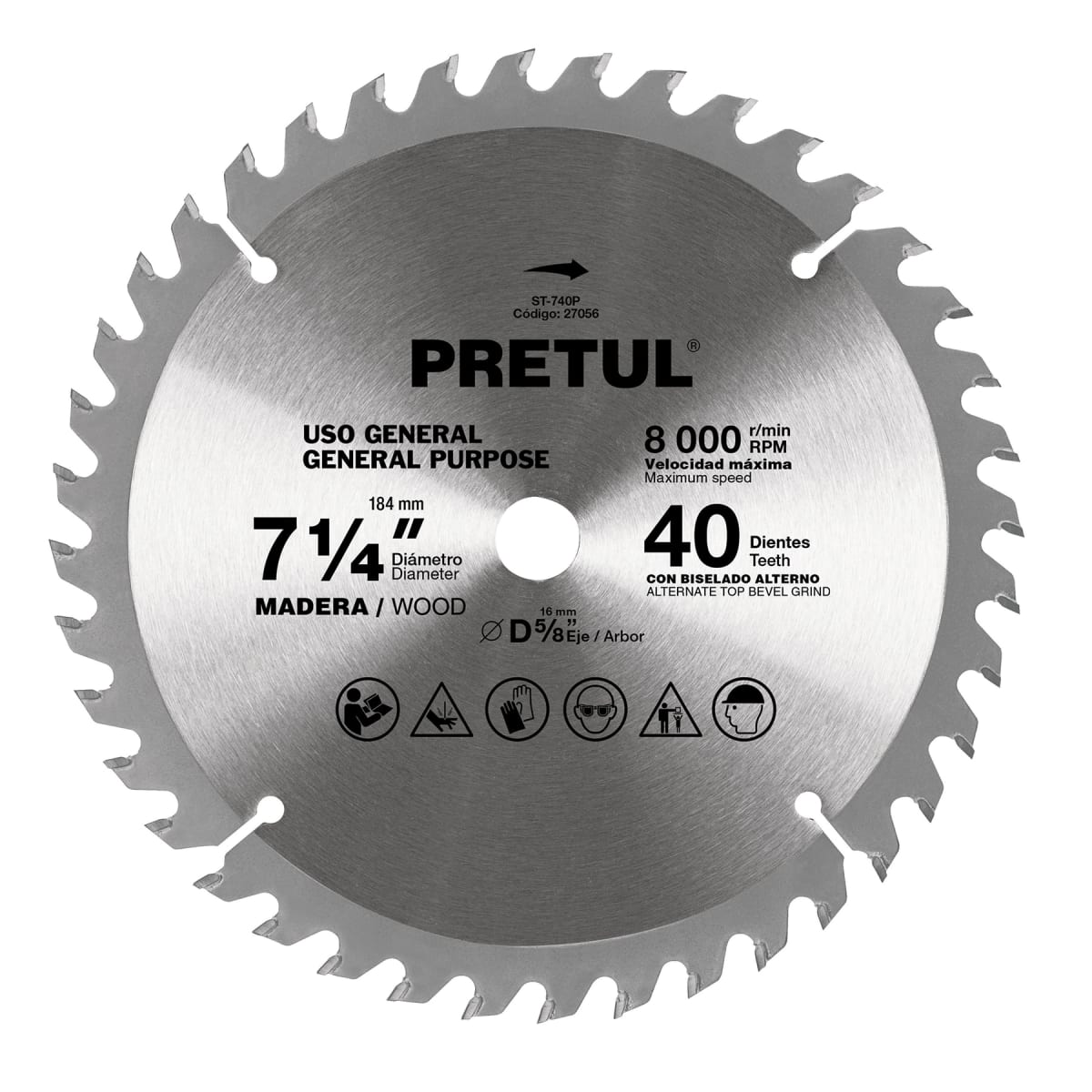 Disco para sierra circular 7 ¼
