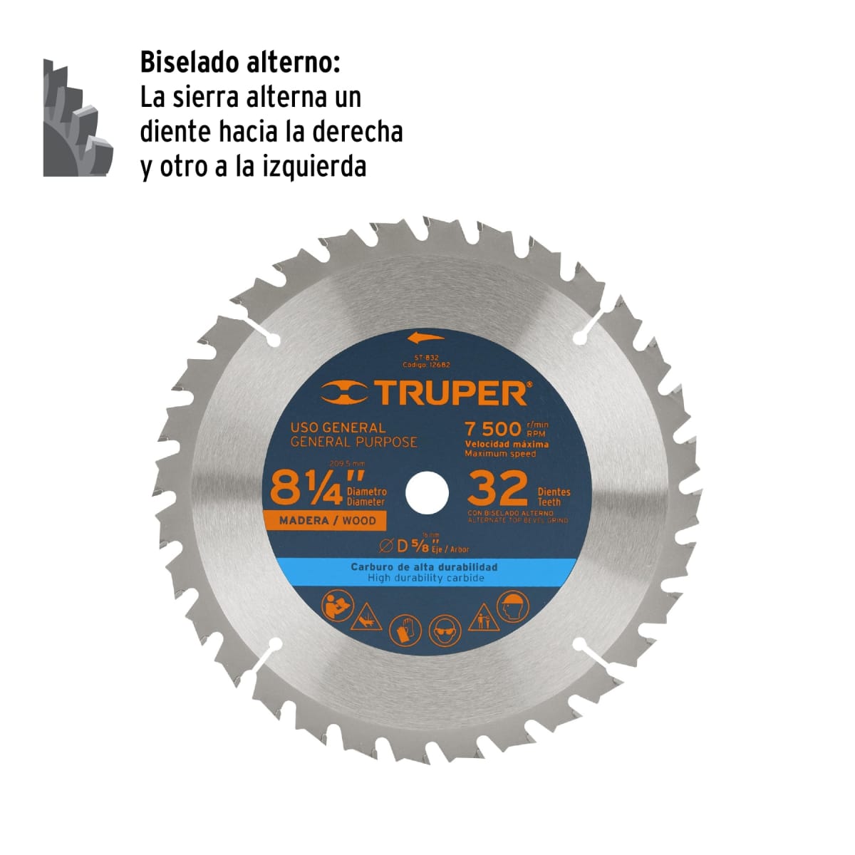 Disco para sierra circular 8 ¼