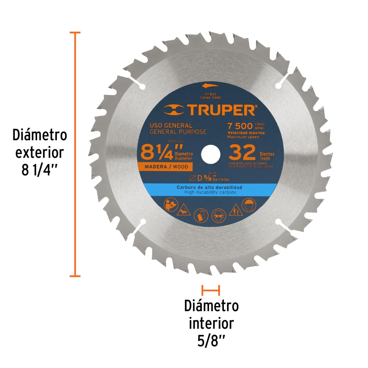 Disco para sierra circular 8 ¼