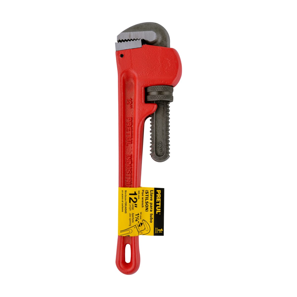 Llave stilson 14'' cuerpo de hierro maleable. pretul4