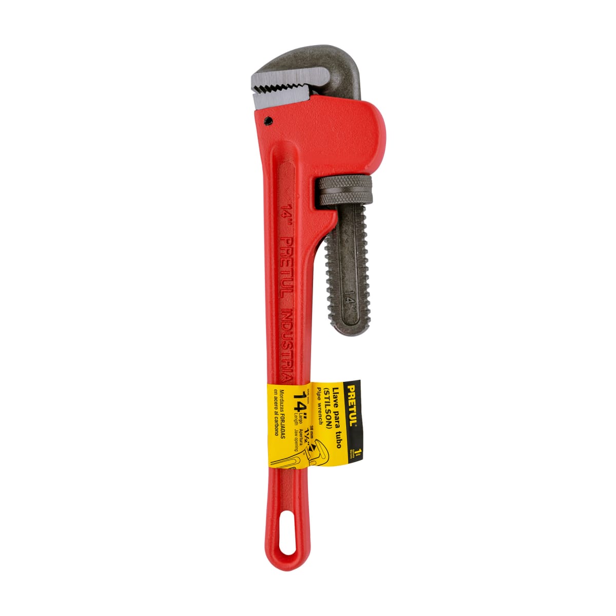 Llave stilson 18'' cuerpo de hierro maleable. pretul4