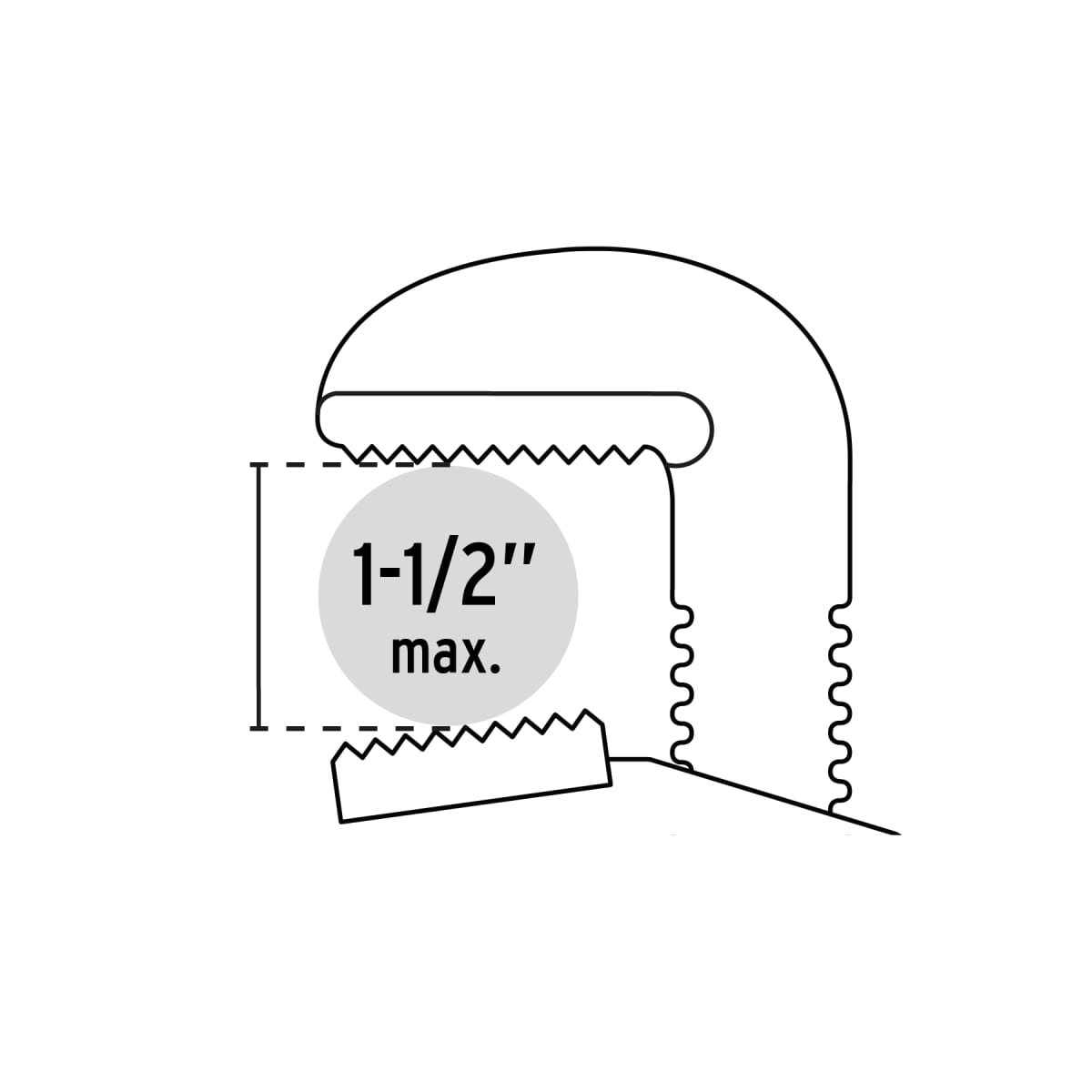 Llave stilson 18'' cuerpo de hierro maleable. pretul3