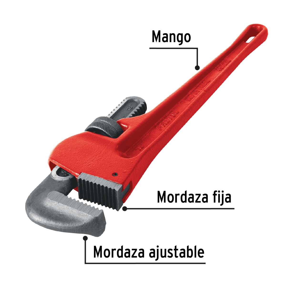 Llave stilson 24´´ cuerpo de hierro maleable, Pretul2