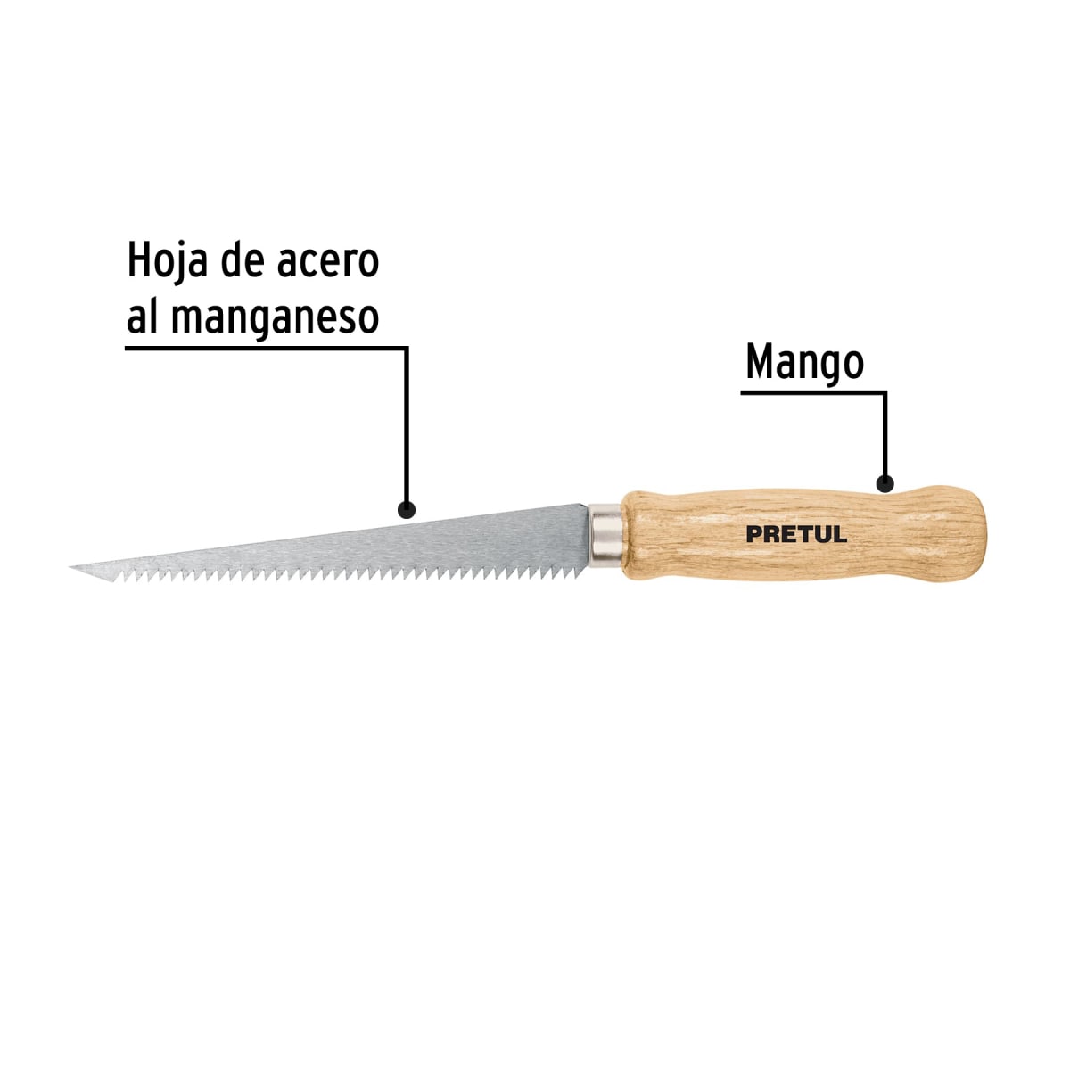 Serrucho para drywall muros de yeso Pretul2
