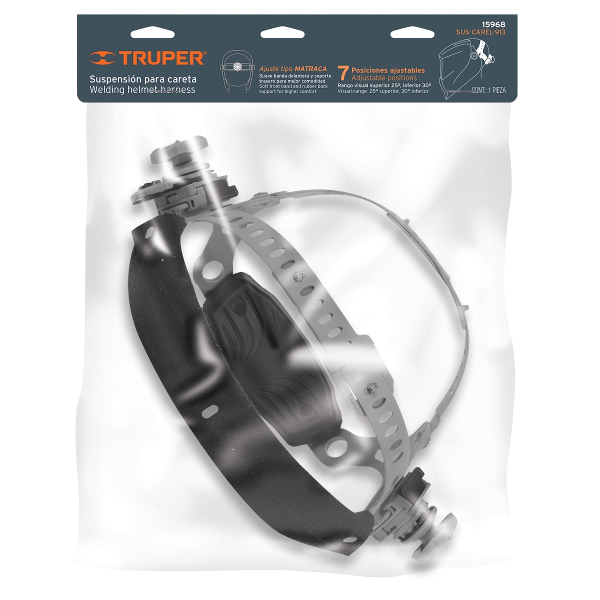 Suspensión para caretas CAREL-913 Truper4