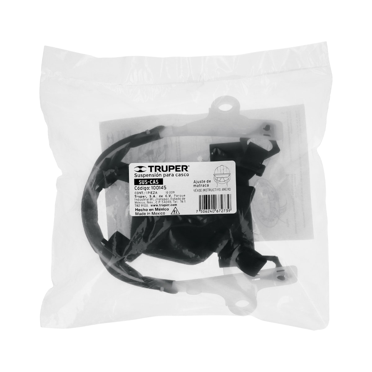 Suspensión para cascos, ajuste por matraca, Truper2