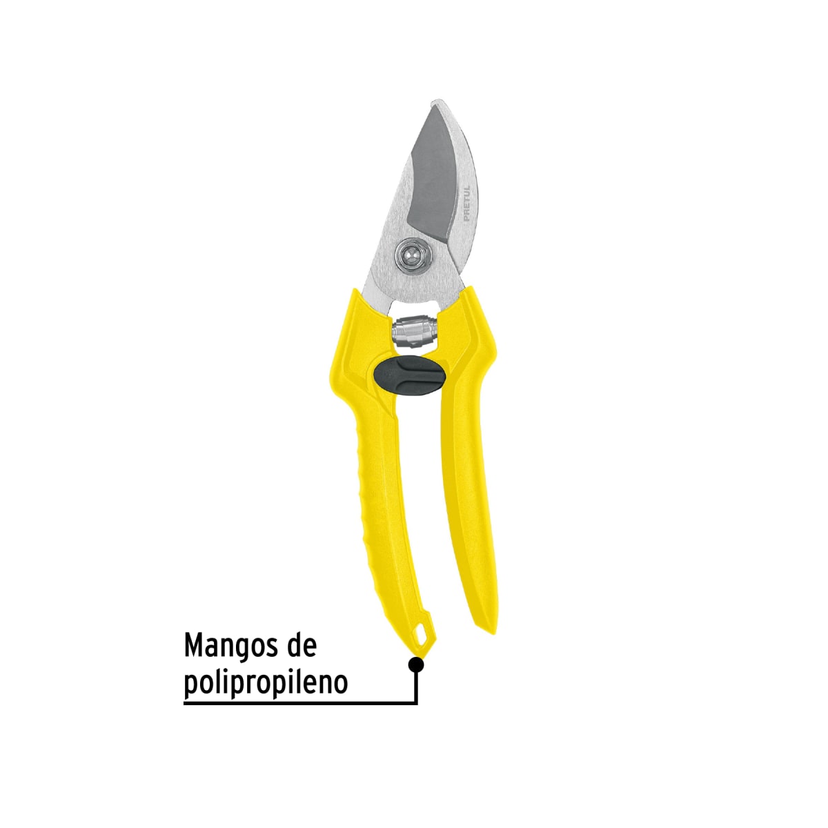 Tijera para poda 8'' cuchilla de paso de acero inox Pretul2