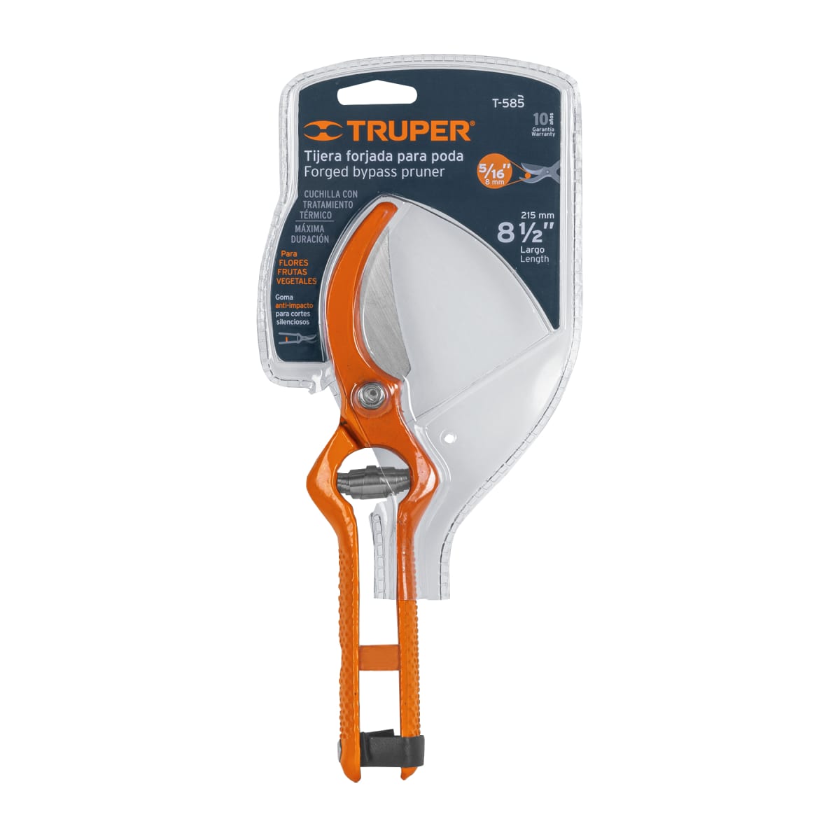 T-585 Tijera para poda 8.5´´, forjada Truper4