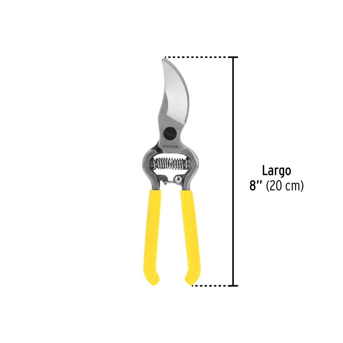 Tijera para poda 8'' forjada cuchilla de paso Pretul3