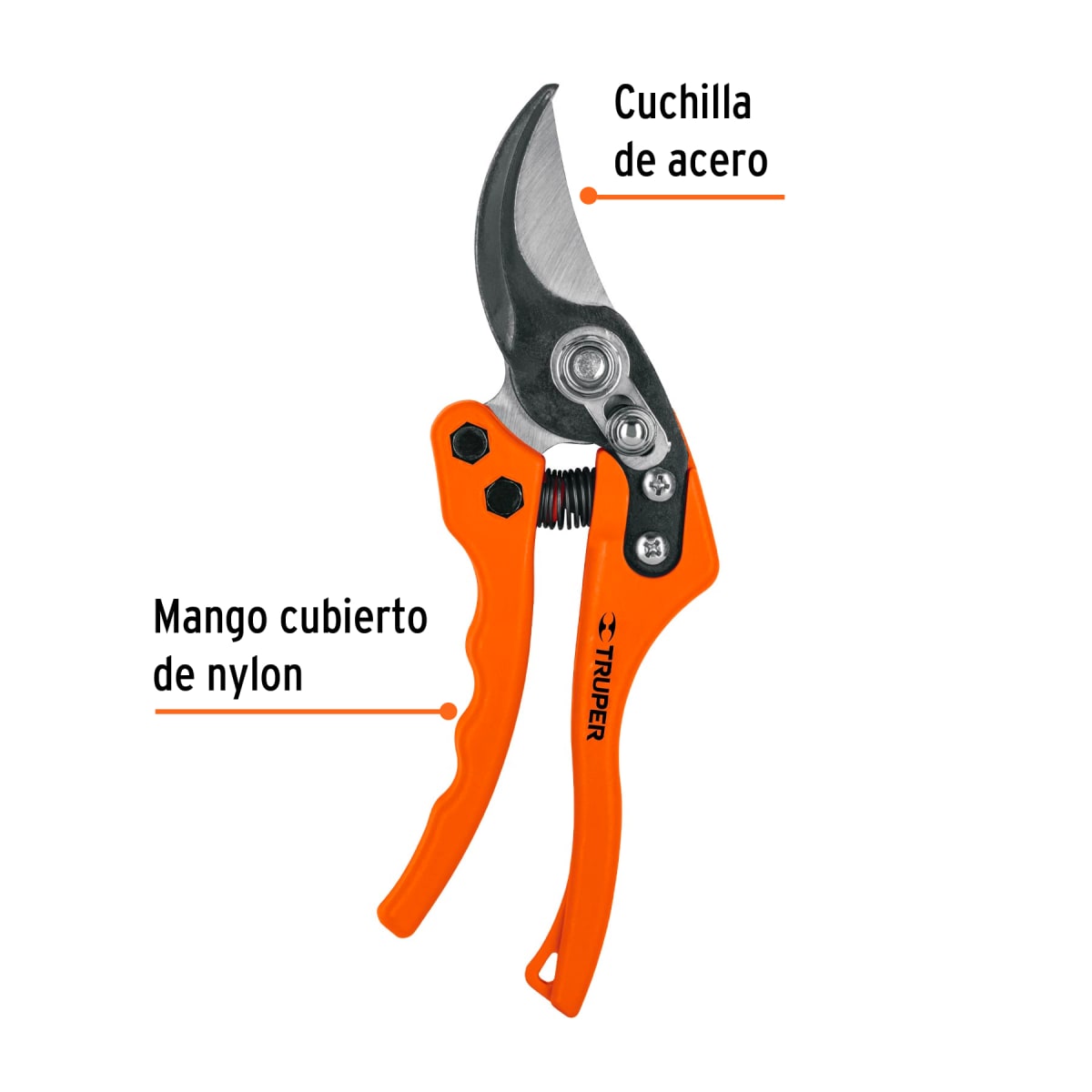 Tijera para poda 8'' de acero con cuchillas acero sk5 Truper3