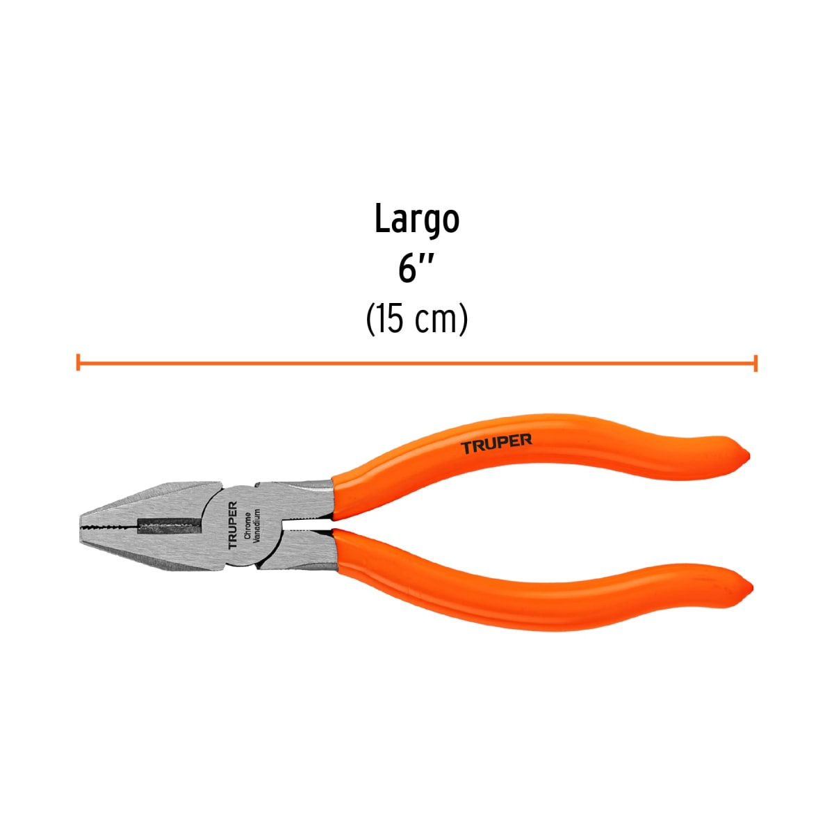 Alicate universal 6´´ mango de PVC, Truper3
