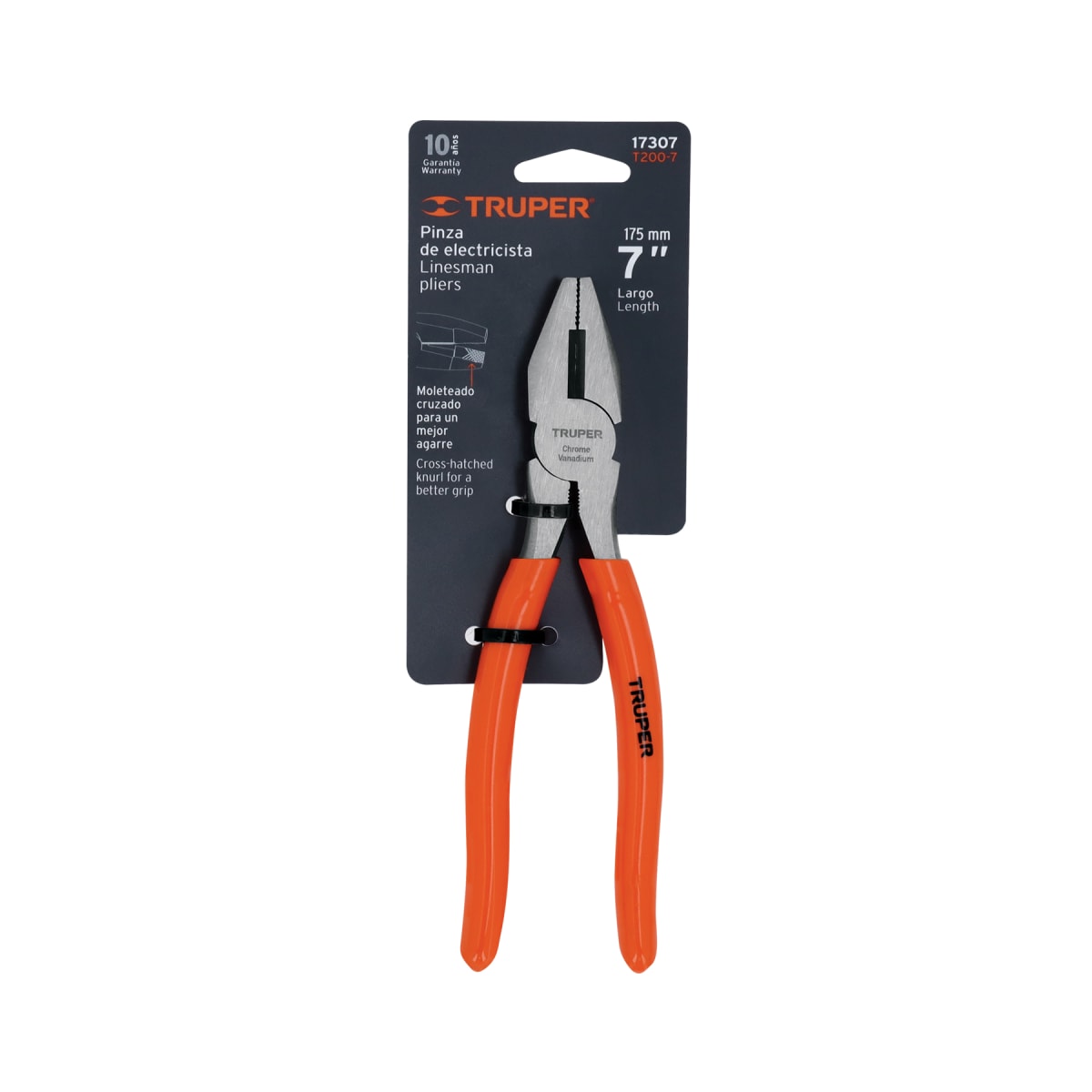 Alicate universal 7´´ mango de PVC, Truper4